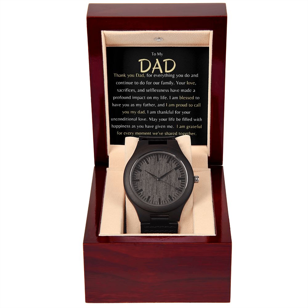 Dad Wooden Watch Gift Father's Day