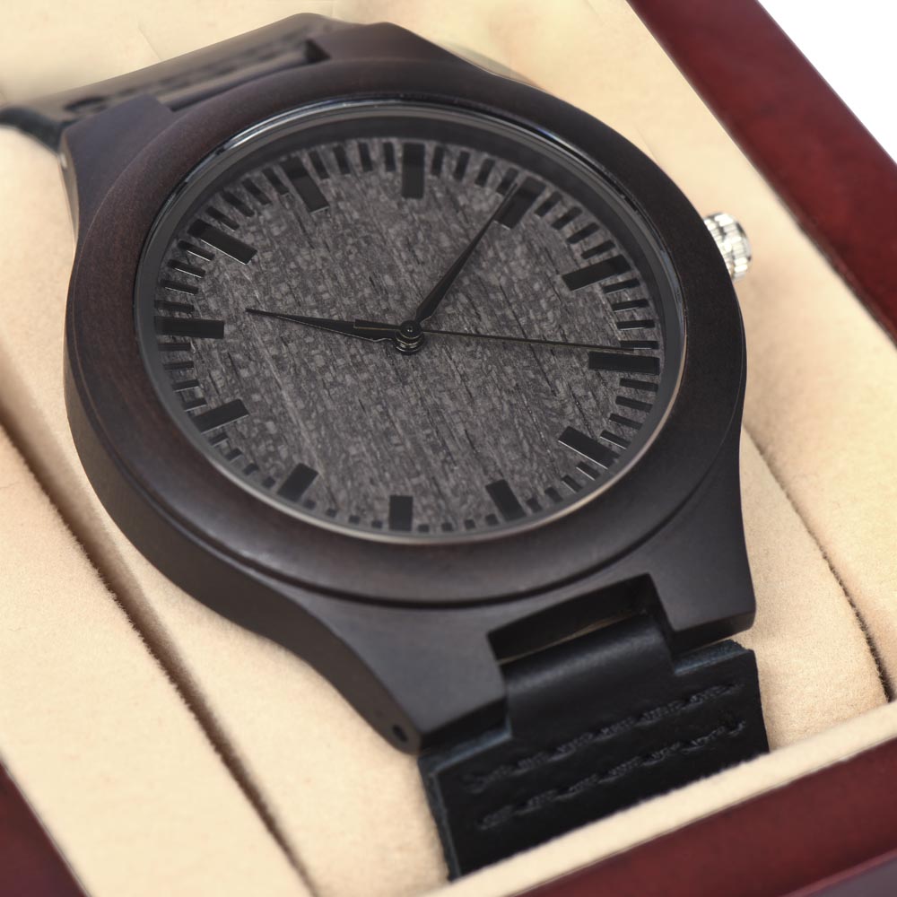 To My Son~ I Believe in You ~ Love Dad ~Impressive Wooden Watch