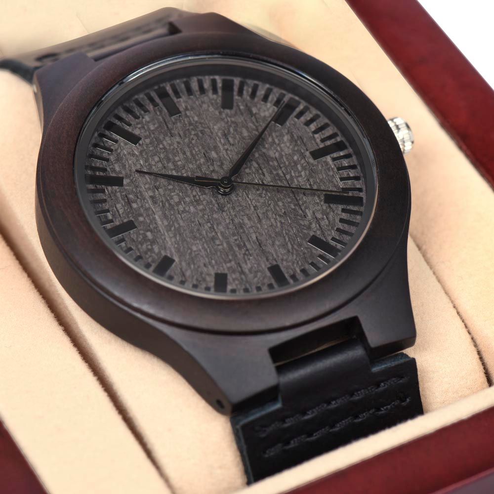 To My Son ~ In Life ~  Wooden Watch ~ Sandalwood