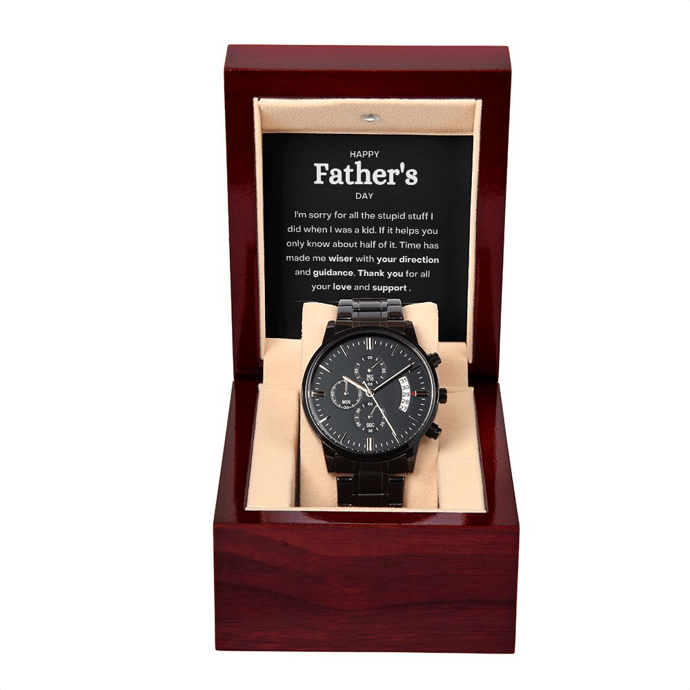 Happy Father's Day ~ Black Chronography Watch