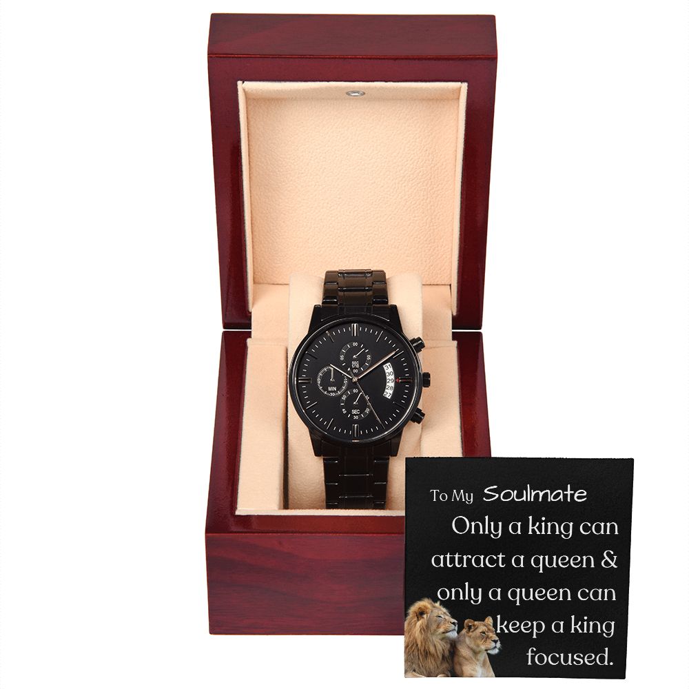 To My Soulmate ~Black Chronography Watch