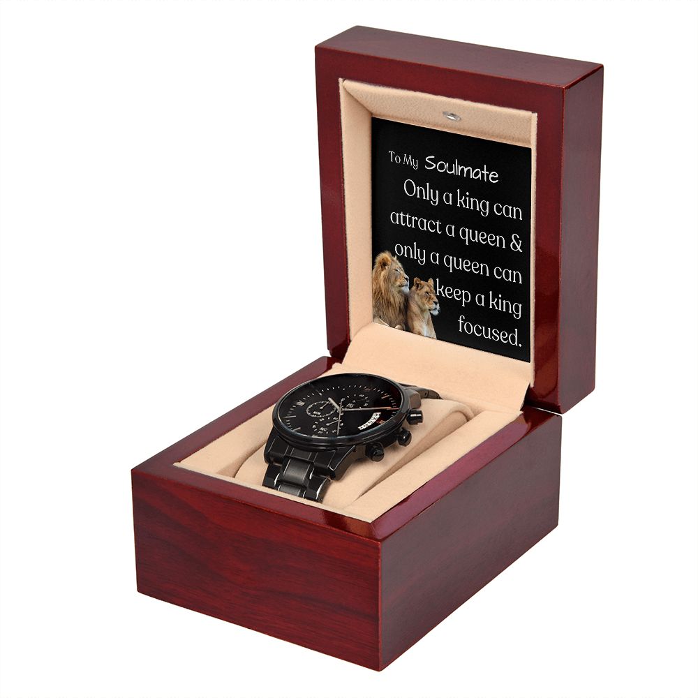 To My Soulmate ~Black Chronography Watch