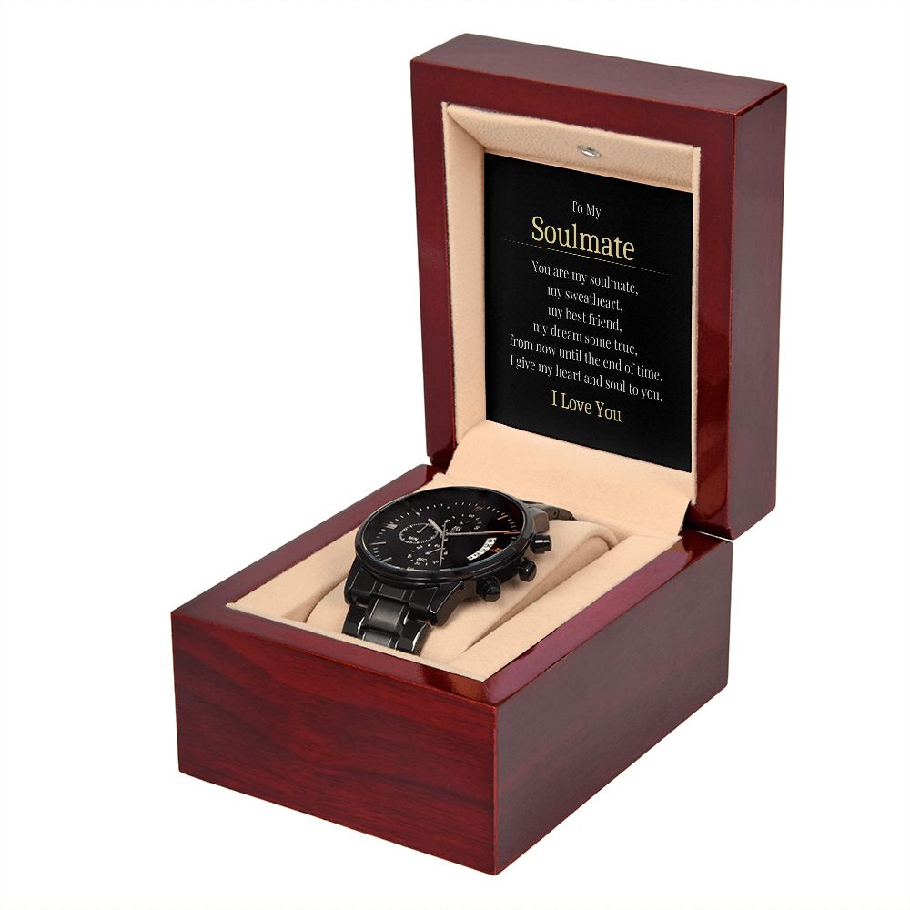 To My Soulmate Men's Watch, Soulmate Gifts, Gifts For Him, Husband Gifts, Boyfriend Gifts