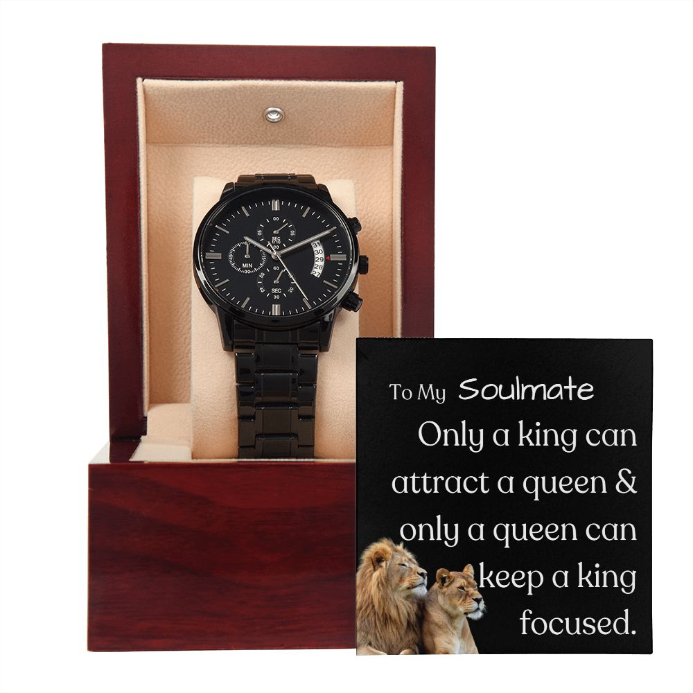 To My Soulmate ~Black Chronography Watch