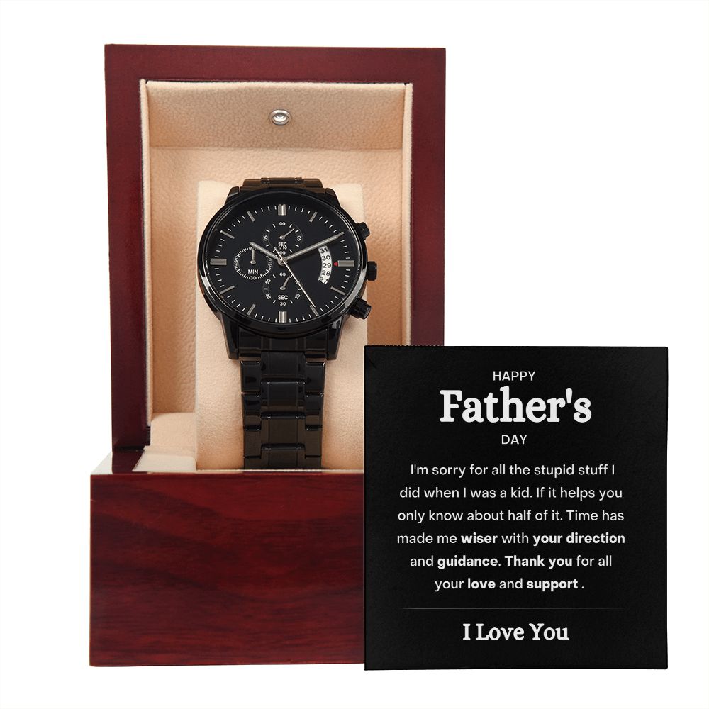 Happy Father's Day ~ Black Chronography Watch