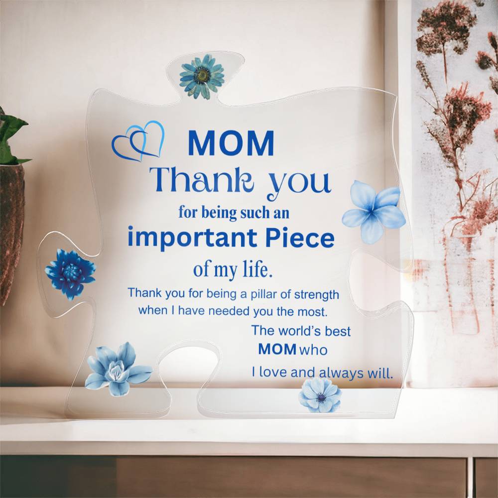 Mom Gift Ideas, Acrylic Gift Plaque, Gift's for Her