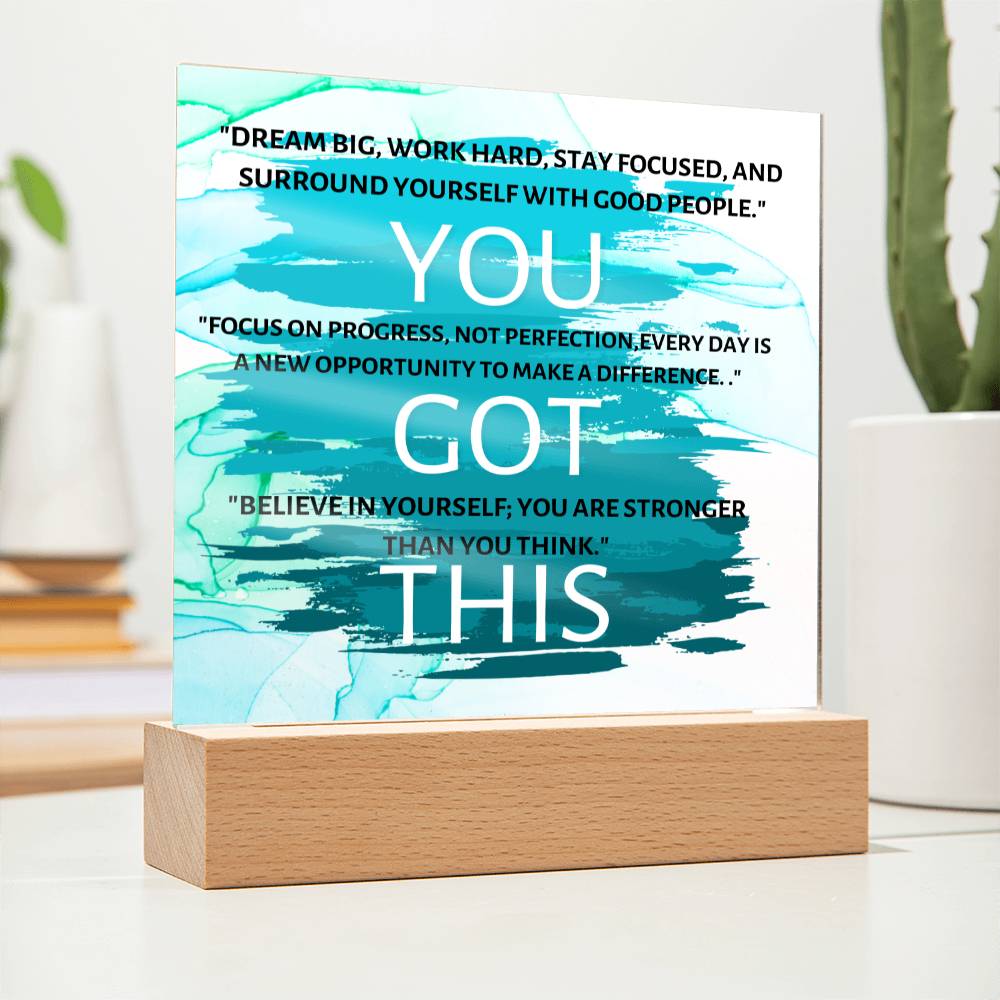 You Got This Positive Birthday Gift Ideas Keepsake Acrylic Plaque Gifts