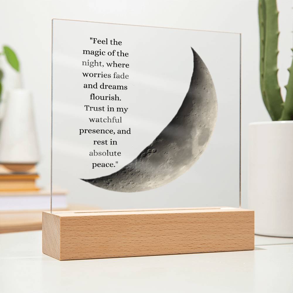 Moon Feel the Magic Keepsake Acrylic Plaque
