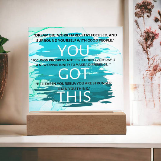 You Got This Positive Birthday Gift Ideas Keepsake Acrylic Plaque Gifts