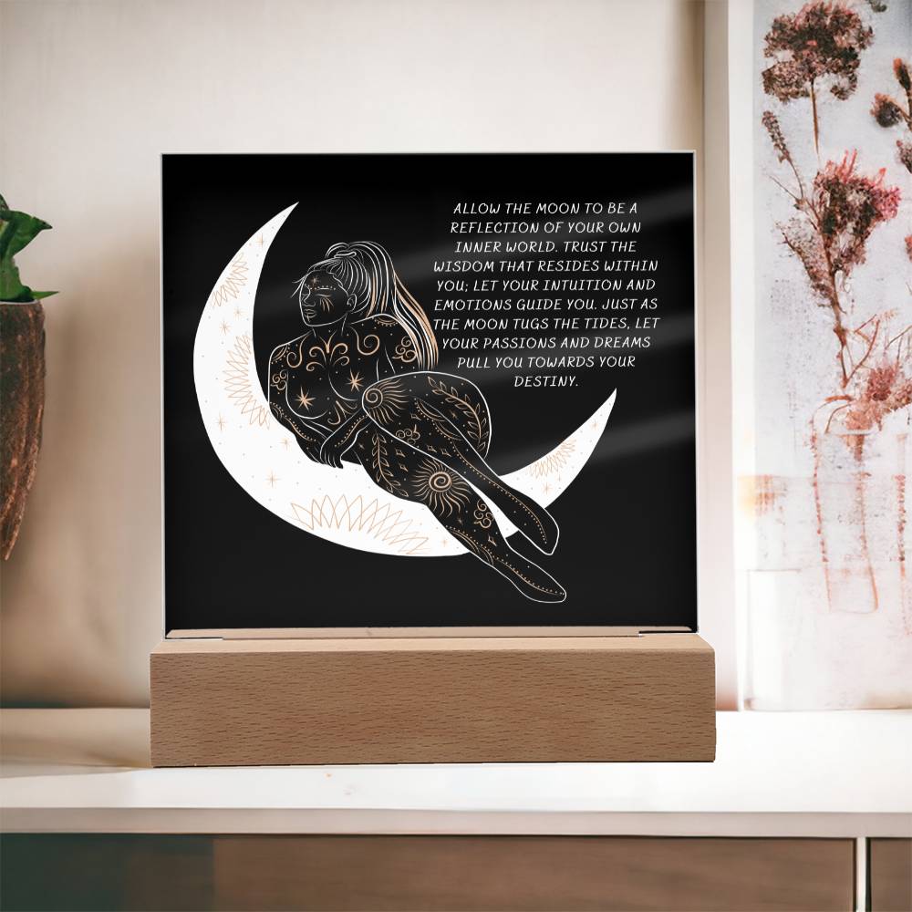 Reflections of the Moon Keepsake Acrylic Plaque Gift Birthday Gift