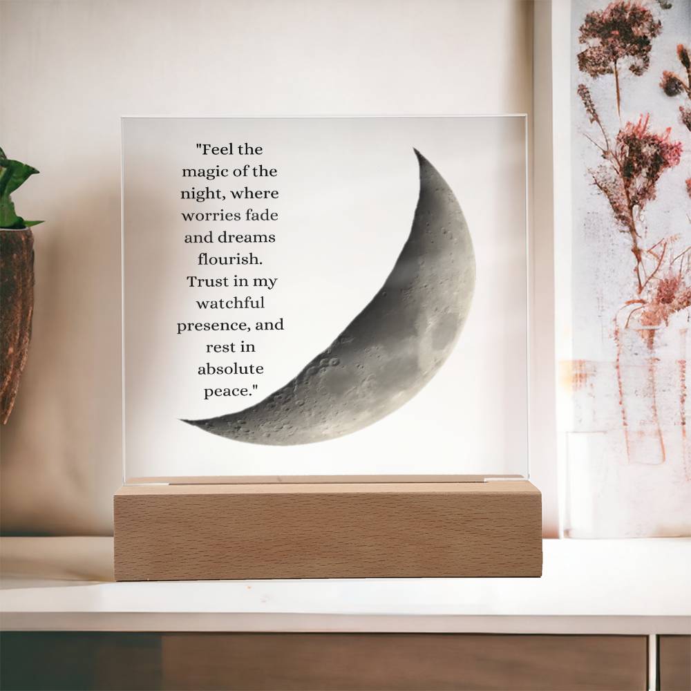 Moon Feel the Magic Keepsake Acrylic Plaque