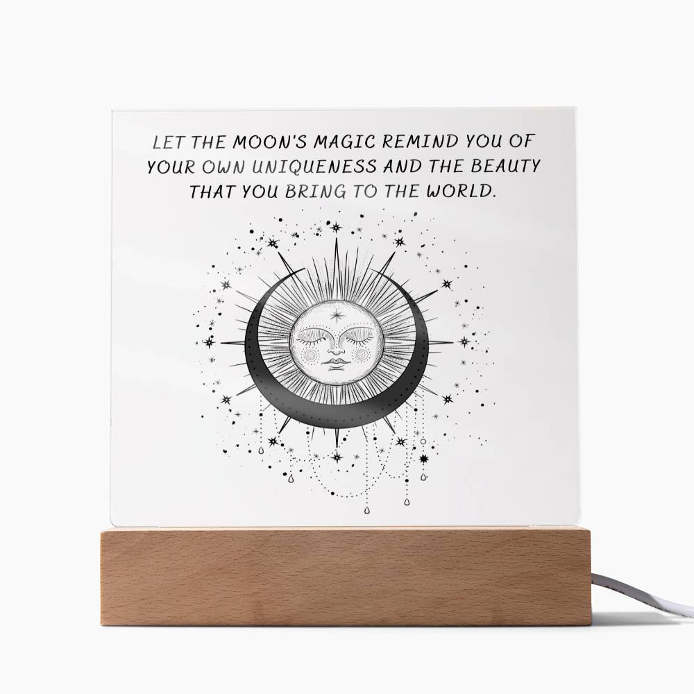 The Moon's Magic Birthday Gift Ideas Keepsake Acrylic Plaque