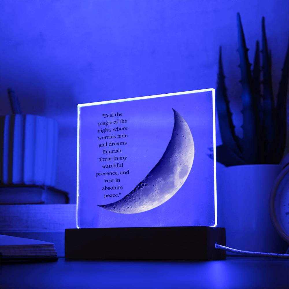 Moonlit Keepsake Acrylic Plaque, Great Birthday Gifts