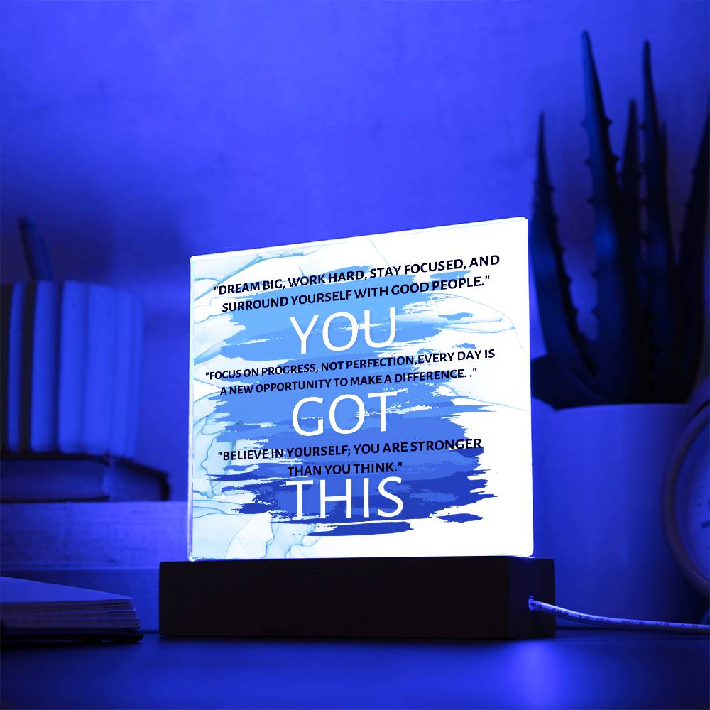 You Got This Positive Birthday Gift Ideas Keepsake Acrylic Plaque Gifts