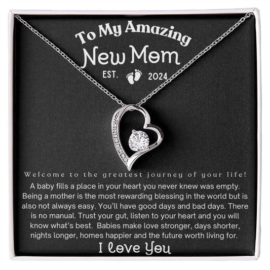 To My Amazing New Mom EST.  2024, Mom To Be Gifts, New Mom Gifts