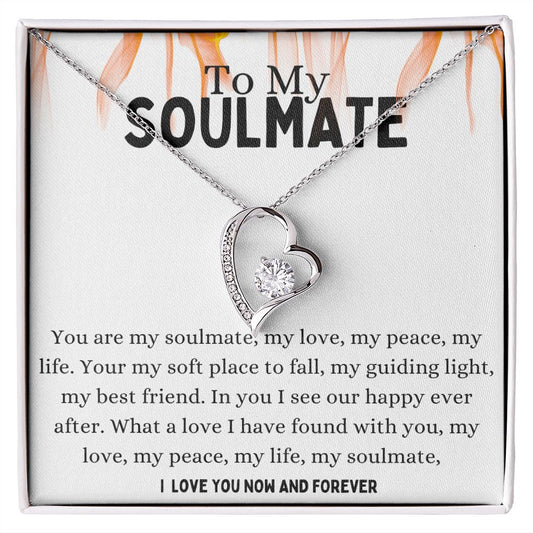 Soulmate Forever Love Necklace,Girlfriend Necklace, Wife Christmas Gift, Necklace for Girlfriend, Anniversary Gift for Her