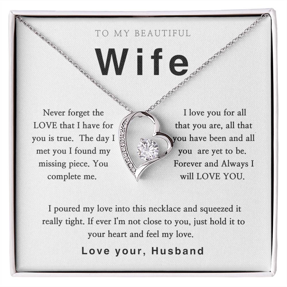Wife Necklace, Birthday Gift, Anniversary, Gifts for her