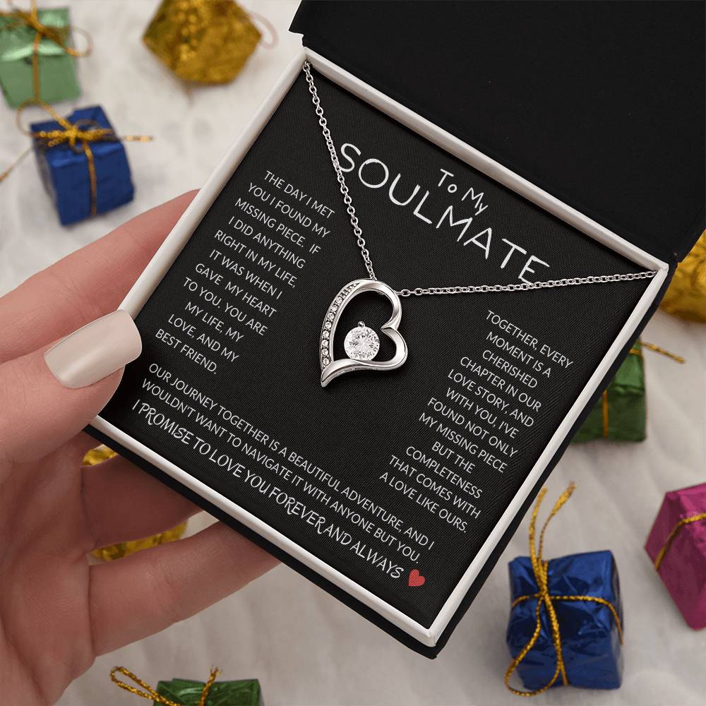 To My Soulmate Forever Love Necklace, Anniversary, Birthday Gift