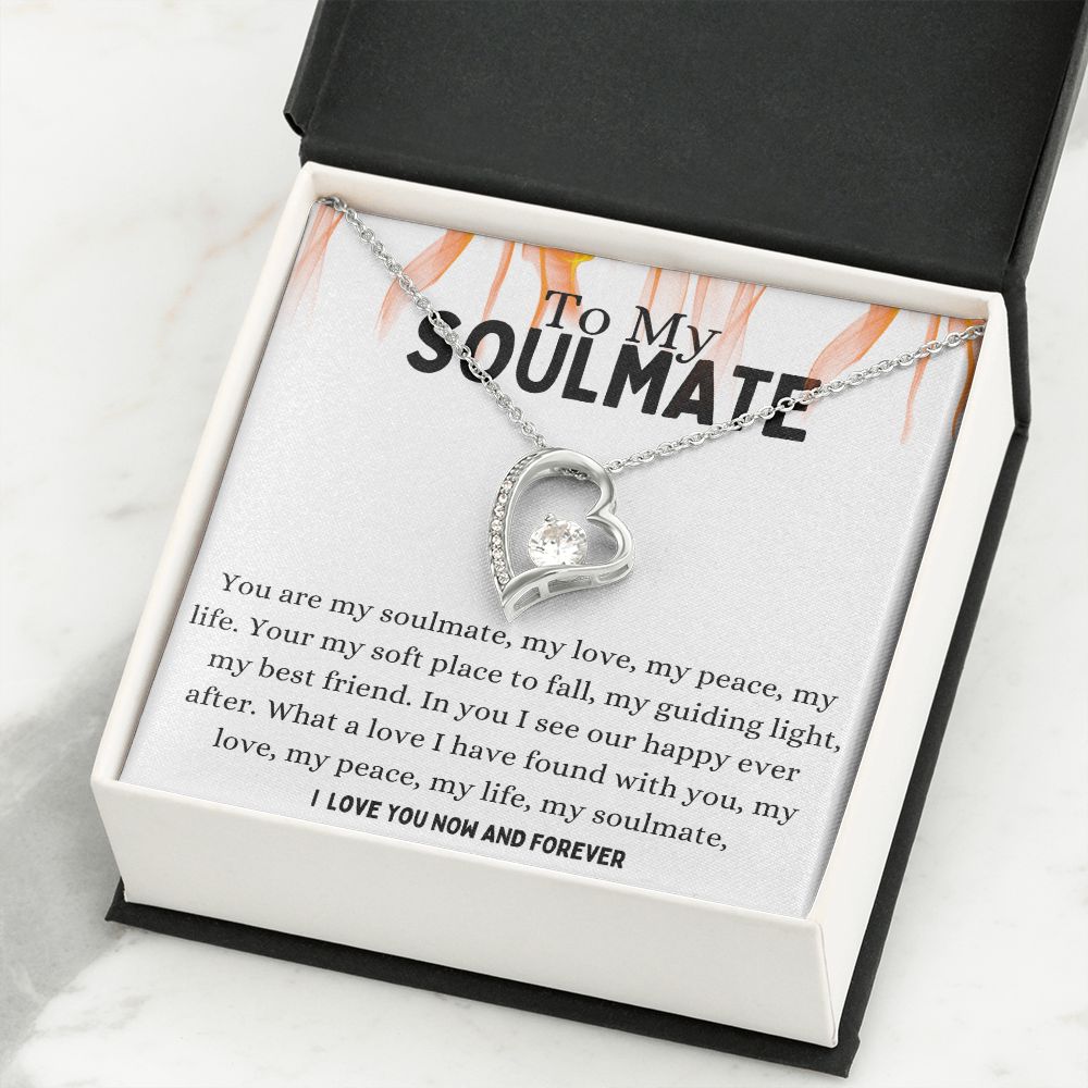 Soulmate Forever Love Necklace,Girlfriend Necklace, Wife Christmas Gift, Necklace for Girlfriend, Anniversary Gift for Her