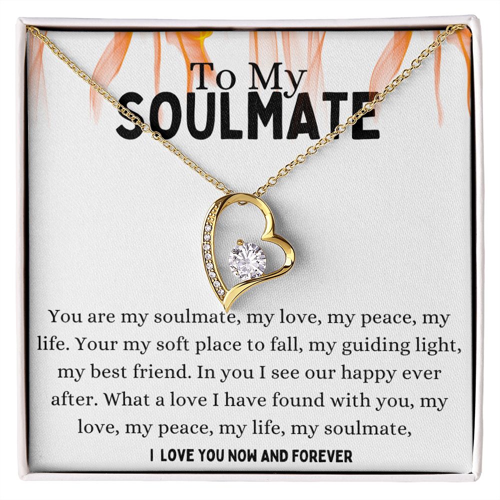 Soulmate Forever Love Necklace,Girlfriend Necklace, Wife Christmas Gift, Necklace for Girlfriend, Anniversary Gift for Her