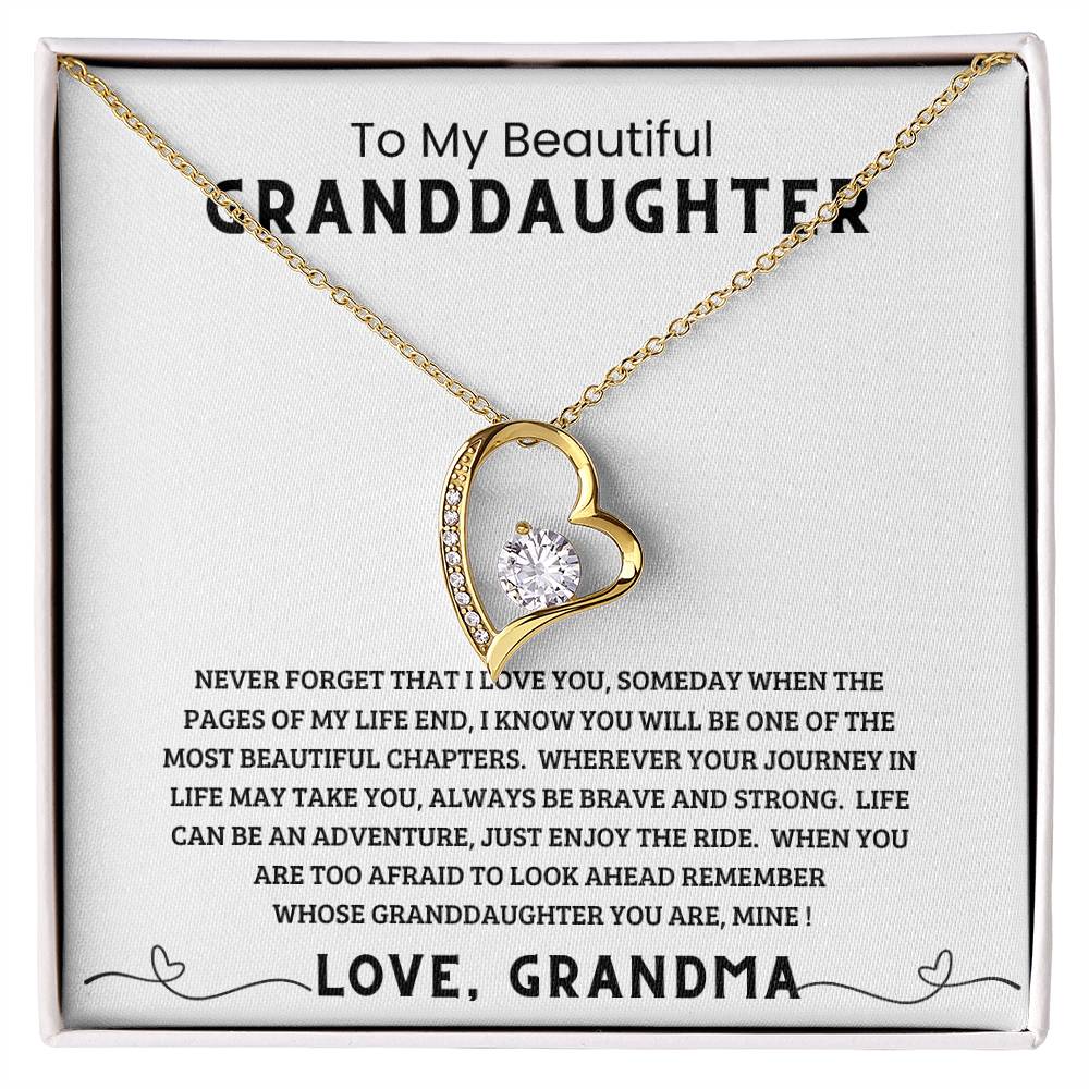 To My Beautiful Granddaughter - {Almost sold out}