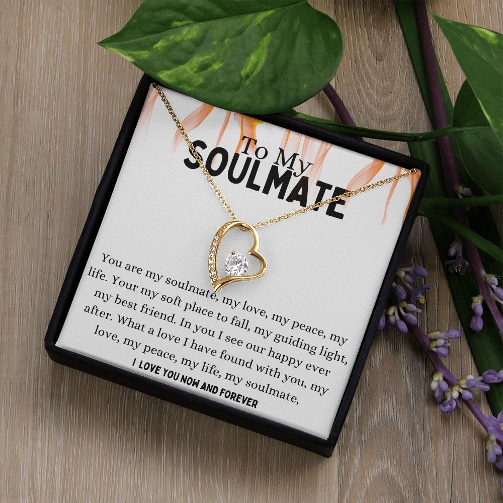 Soulmate Forever Love Necklace,Girlfriend Necklace, Wife Christmas Gift, Necklace for Girlfriend, Anniversary Gift for Her