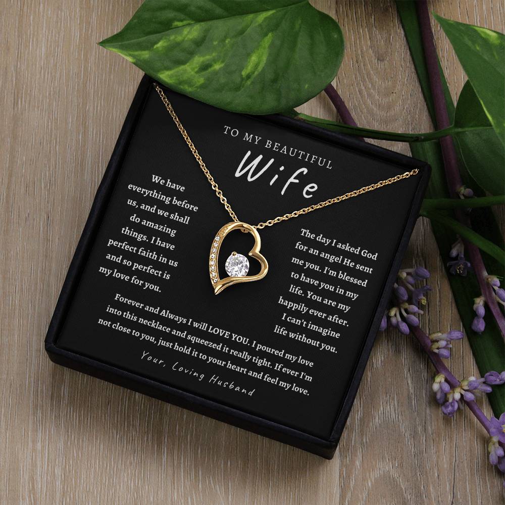 Wife Necklace, Birthday Gift, Anniversary , Gifts for her