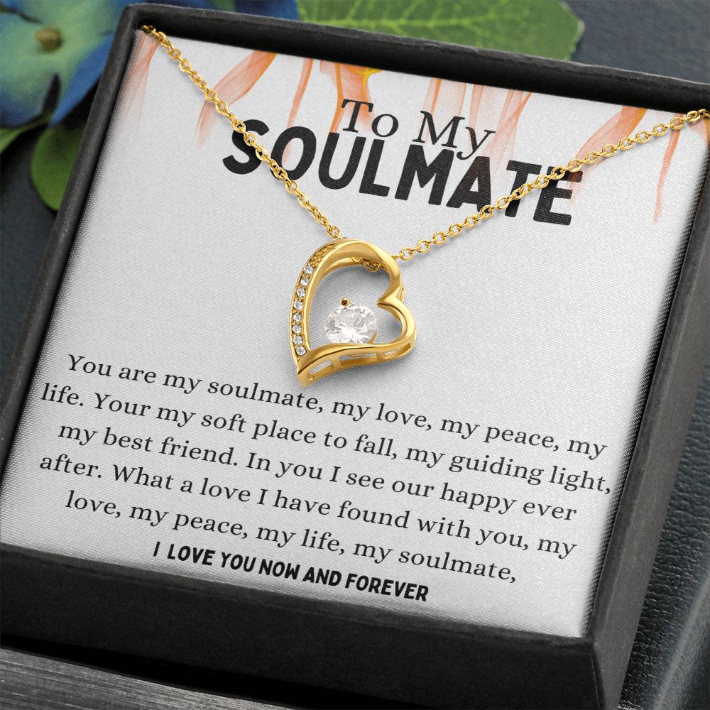 Soulmate Forever Love Necklace,Girlfriend Necklace, Wife Christmas Gift, Necklace for Girlfriend, Anniversary Gift for Her