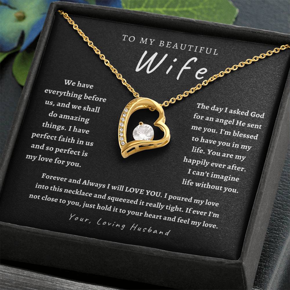 Wife Necklace, Birthday Gift, Anniversary , Gifts for her