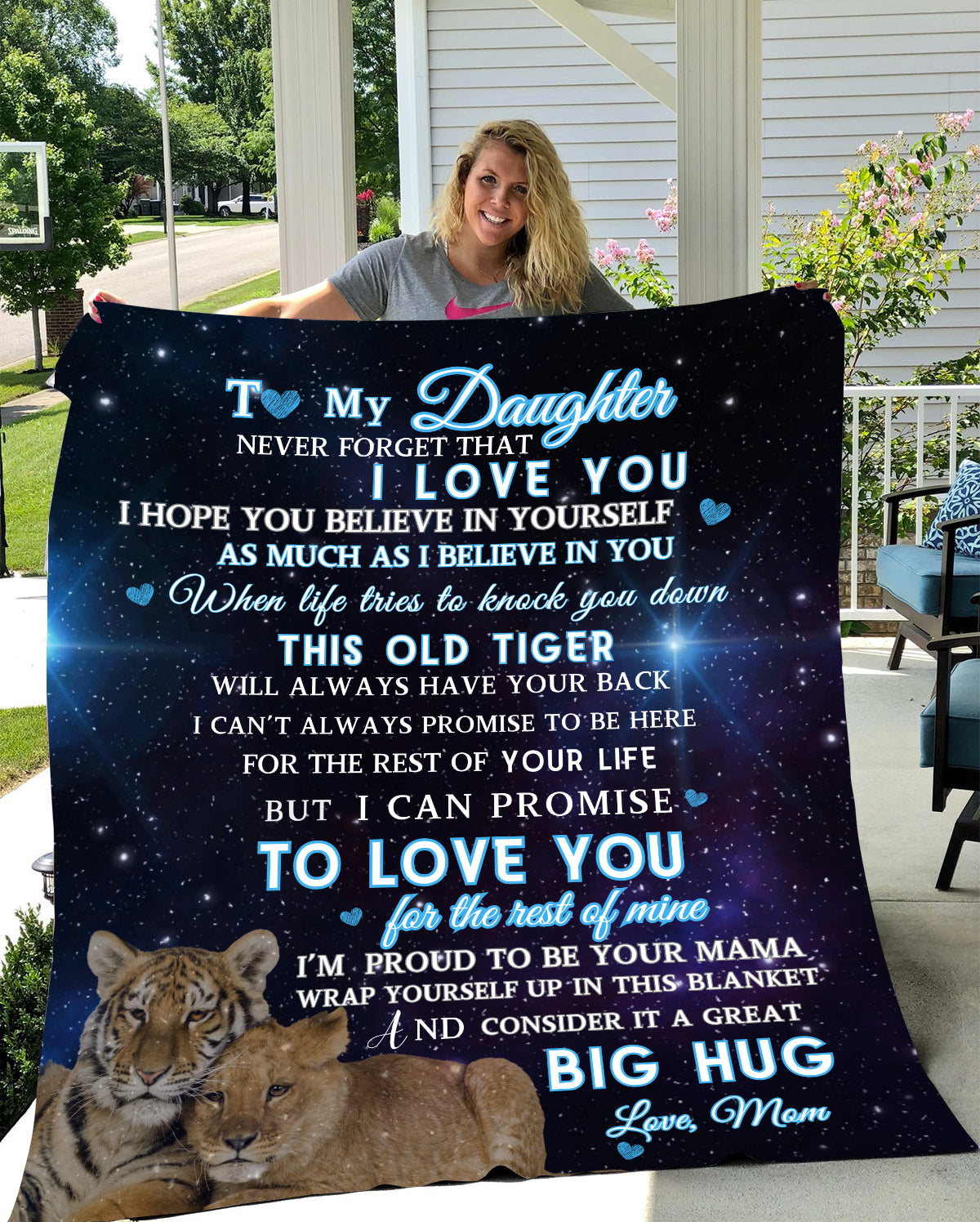 Daughter Blanket , Son Blanket From Mom, Birthday Gifts for Her/ For Him