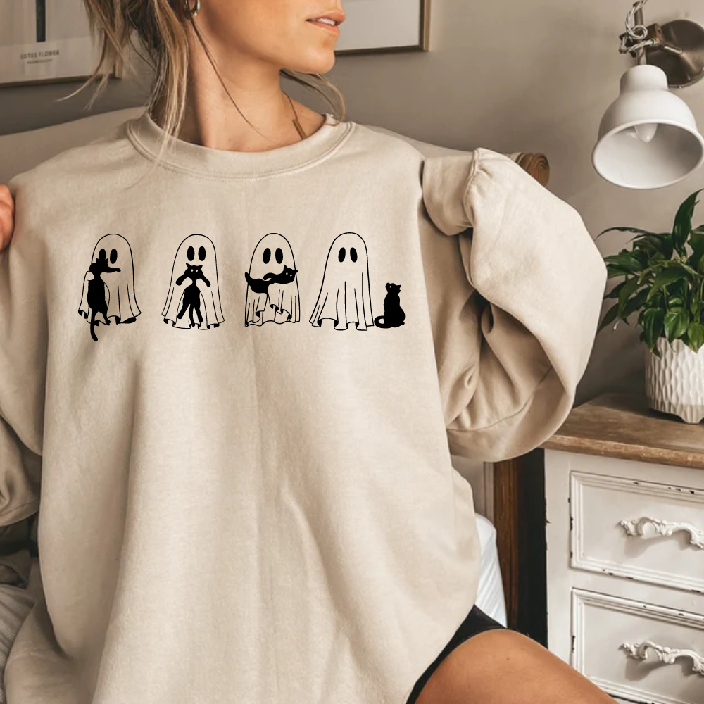 Ghost Season Shirt, Halloween Ghost Hoodie, Spooky Season Sweatshirt