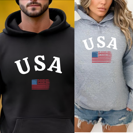 USA Hoodie, American Flag Hoodie,  USA T-shirt, Election T-shirt, Unisex Hoodie