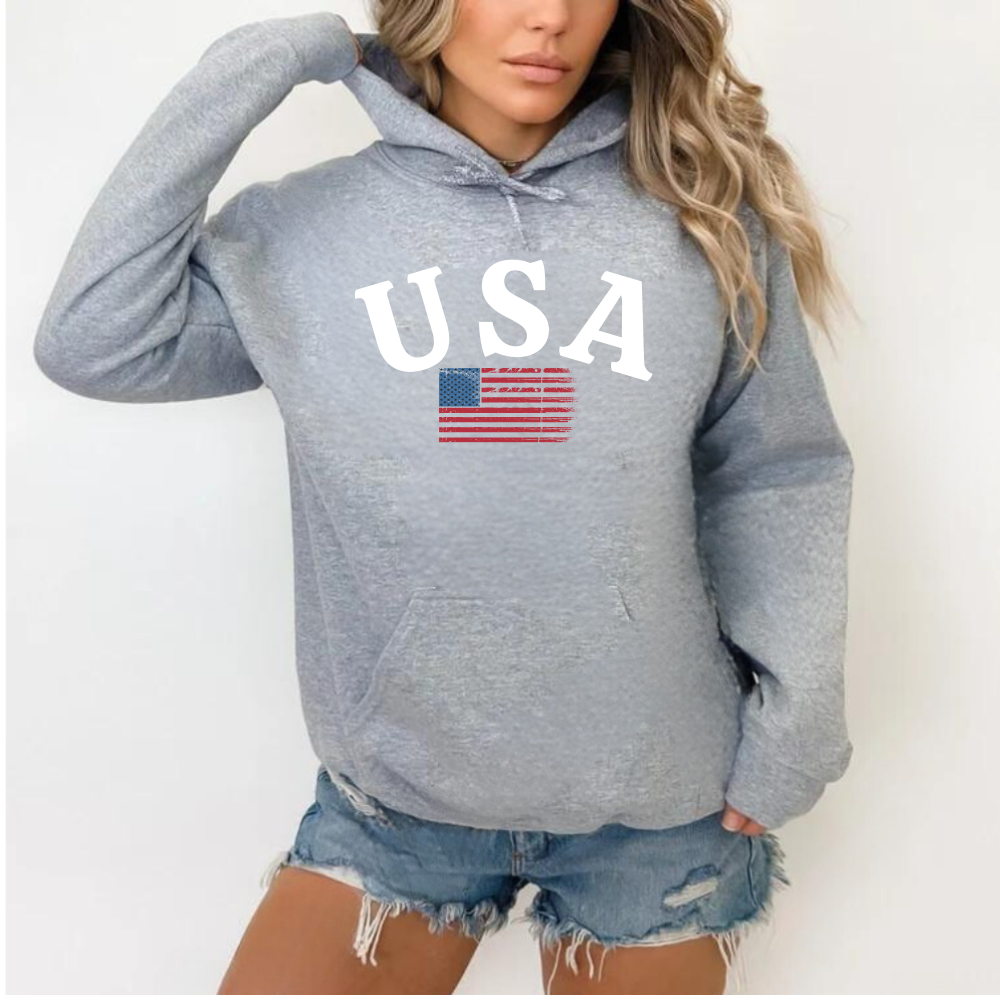 USA Hoodie, American Flag Hoodie,  USA T-shirt, Election T-shirt, Unisex Hoodie