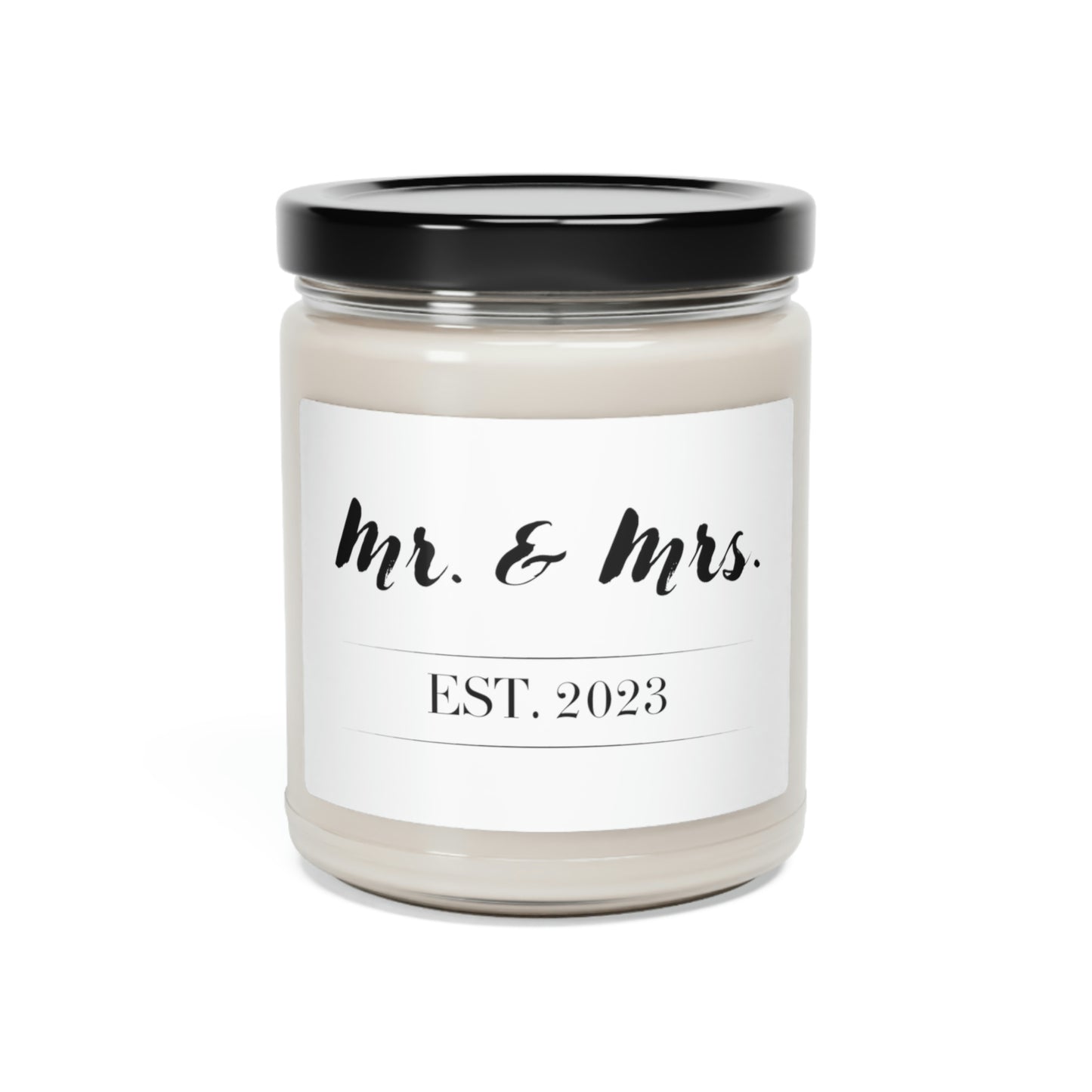 Mr. & Mrs.  2023 ~ Scented Soy Candle, 9oz