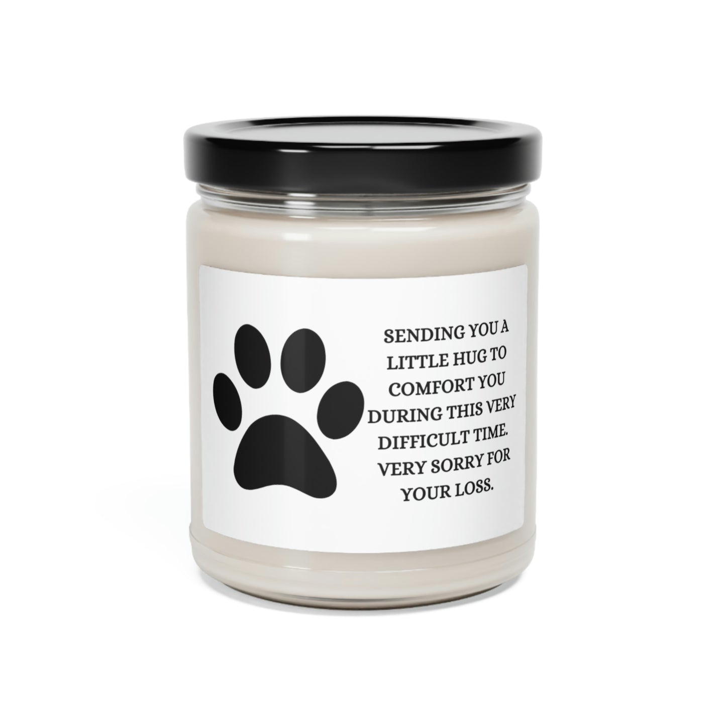 Paw Print - Sorry For Your Loss /Scented Soy Candle, 9oz