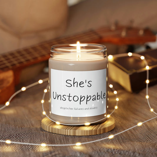 She's Unstoppable ~ Scented Soy Candle, 9oz