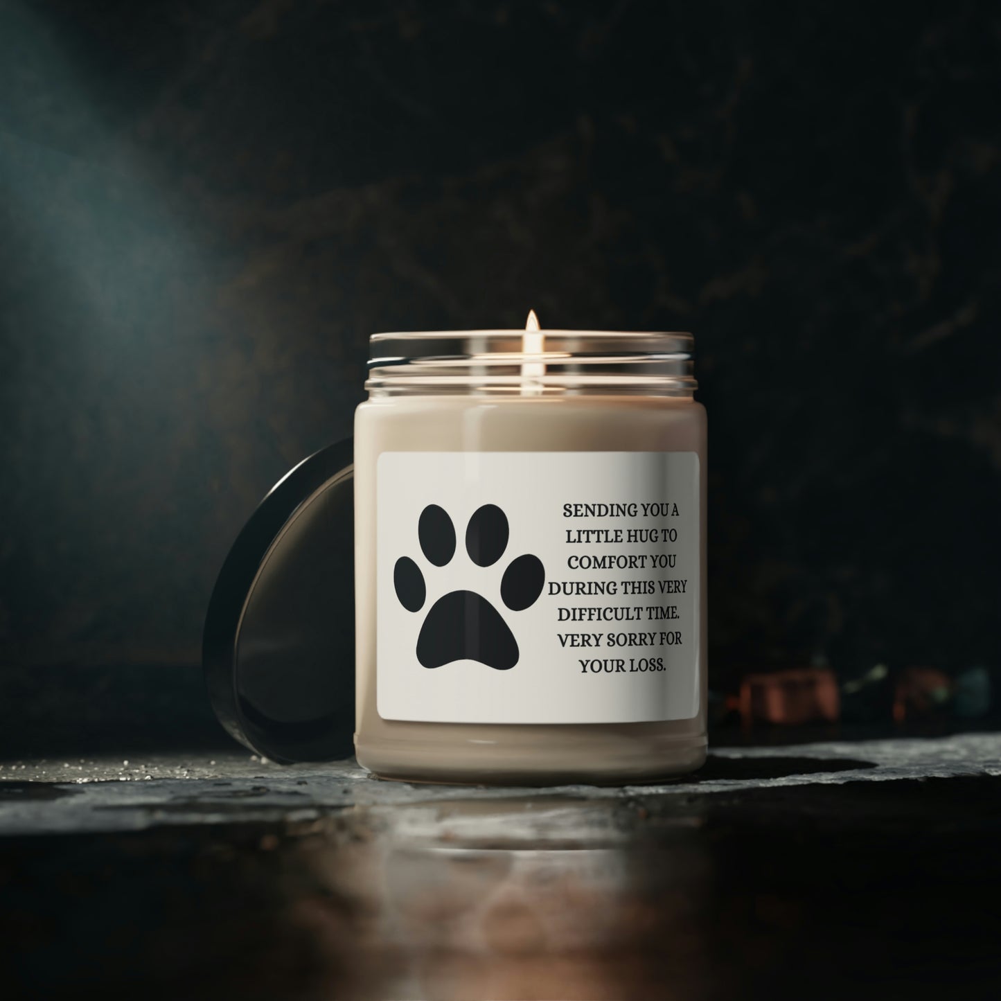 Paw Print - Sorry For Your Loss /Scented Soy Candle, 9oz