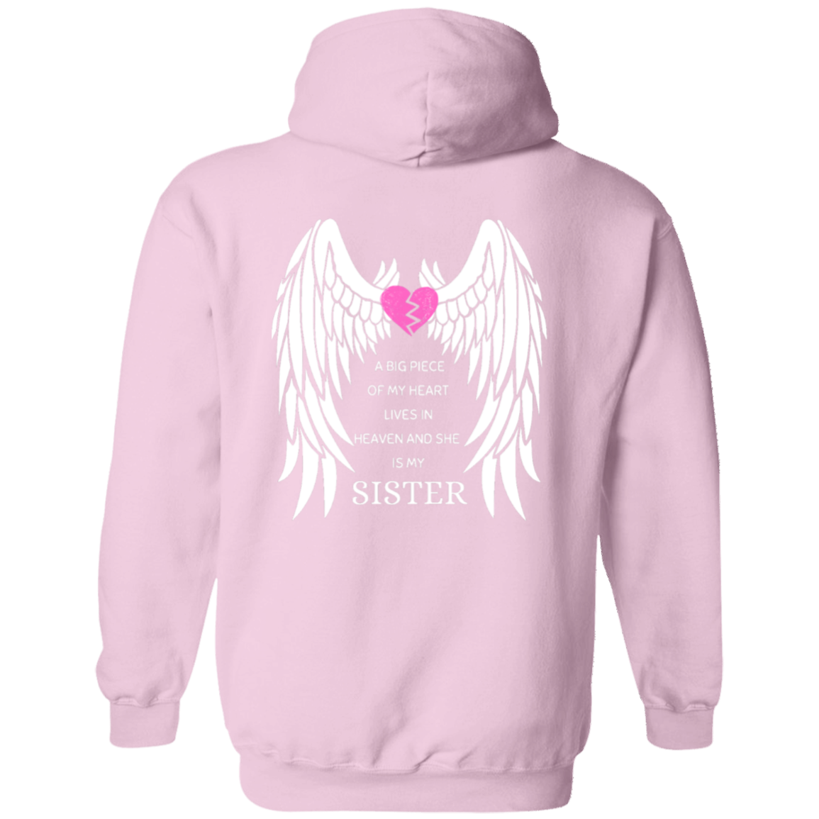 Guardian Angel Sister Angel Wings Hoodie, Keepsake Gift