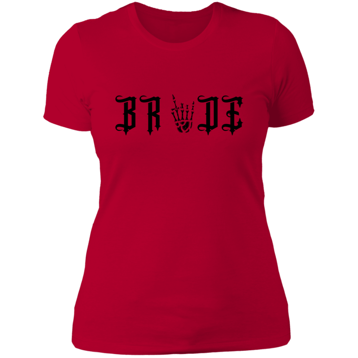 Bride with skull Ladies T-shirt, Wedding , Wedding Attire, Gift for Her