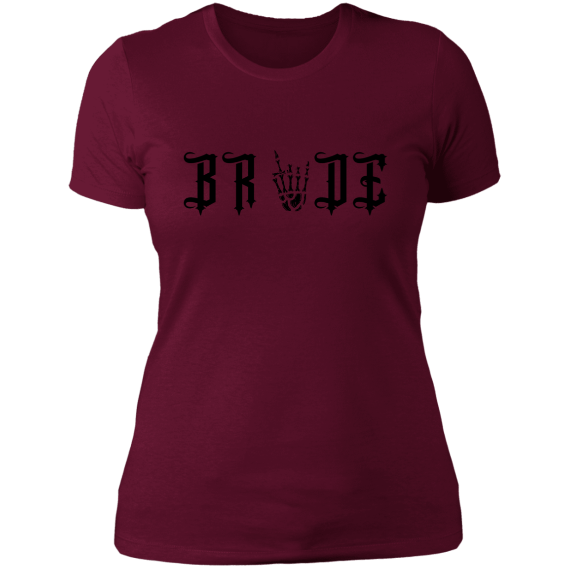 Bride with skull Ladies T-shirt, Wedding , Wedding Attire, Gift for Her