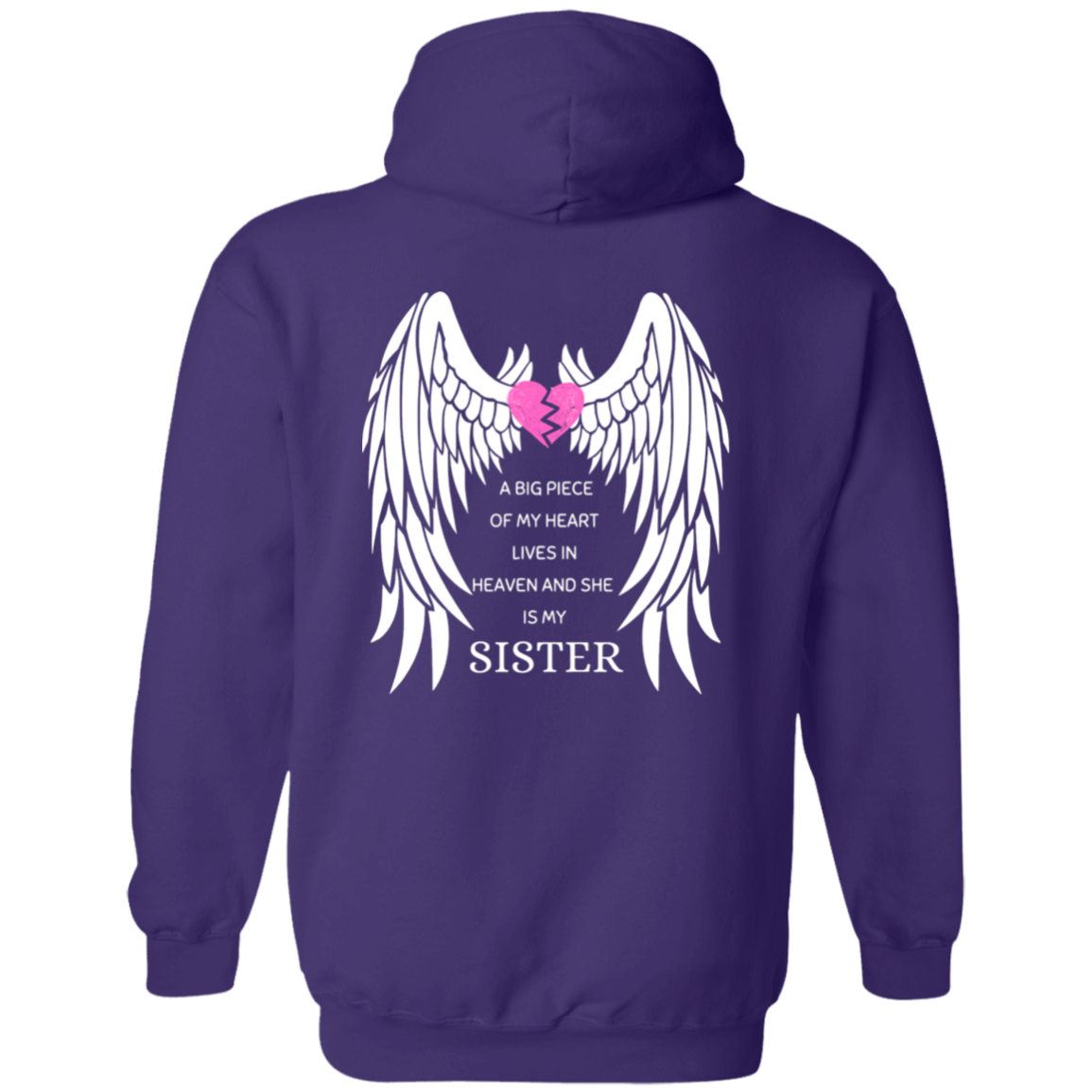 Guardian Angel Sister Angel Wings Hoodie, Keepsake Gift