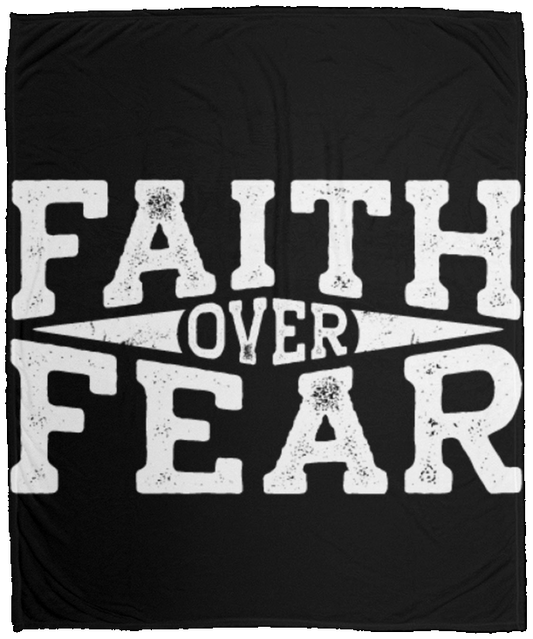 Faith Over  Fear / Cozy Plush Fleece Blanket