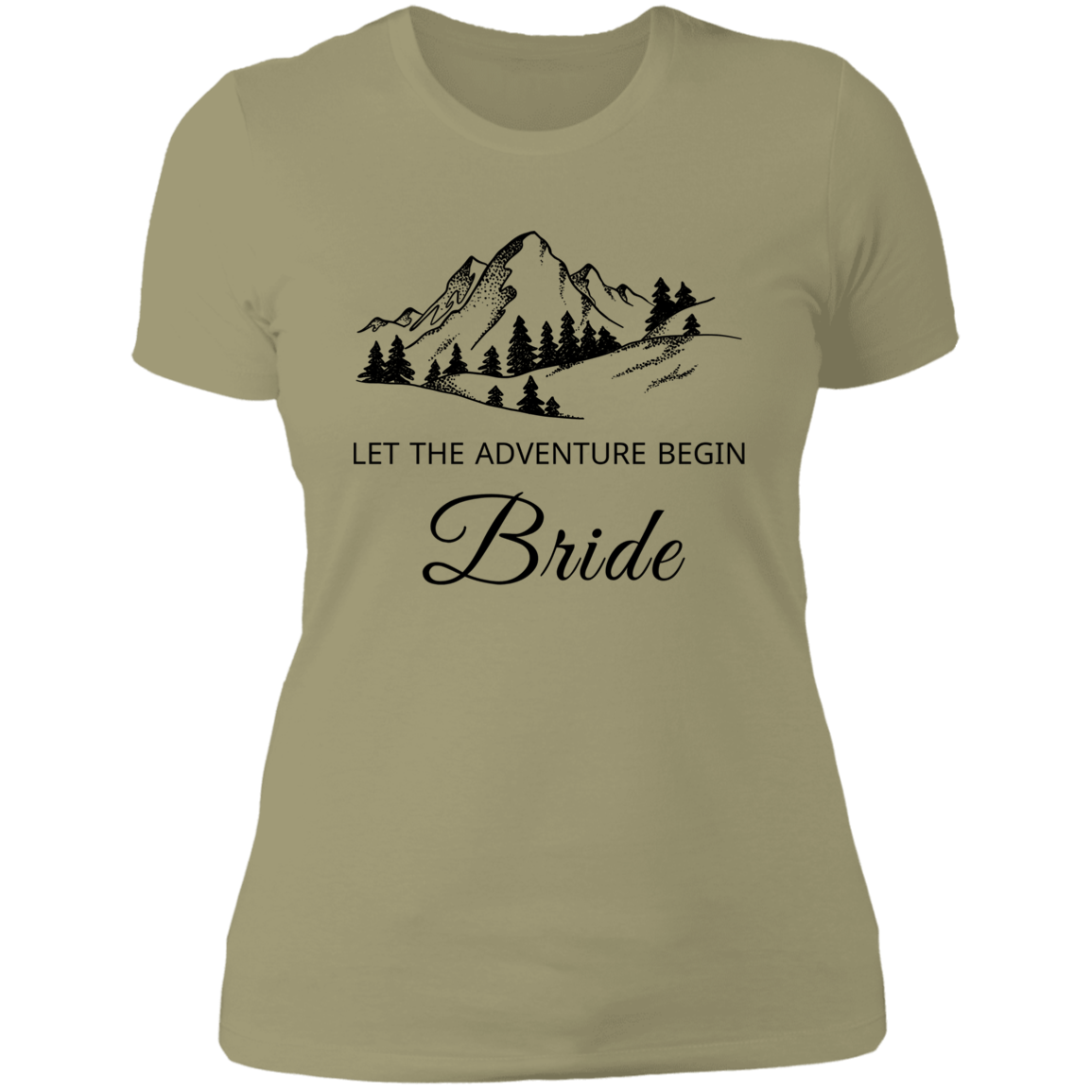 Let the Adventure Begin~ Bride /Ladies T-Shirt, Wedding , Wedding Attire, Gift for Her