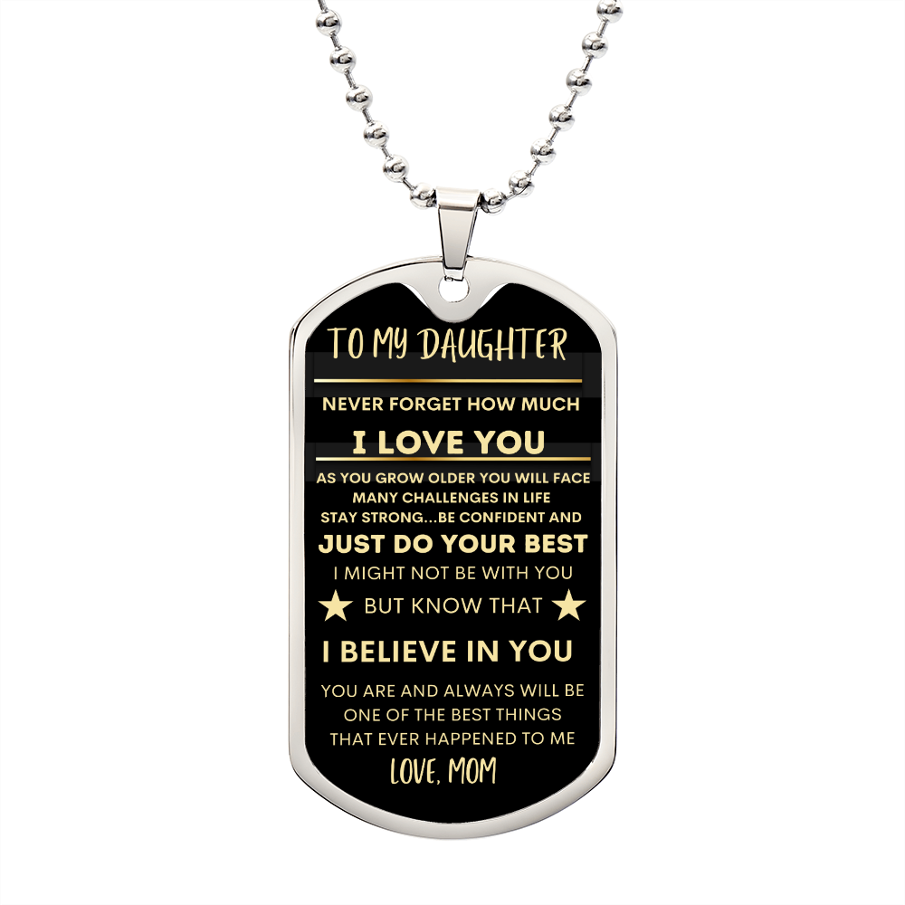 To My Daughter ~ Love Mom ~The Perfect Keepsake
