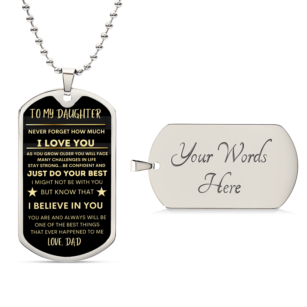To My Daughter ~Love Dad ~The Perfect Keepsake