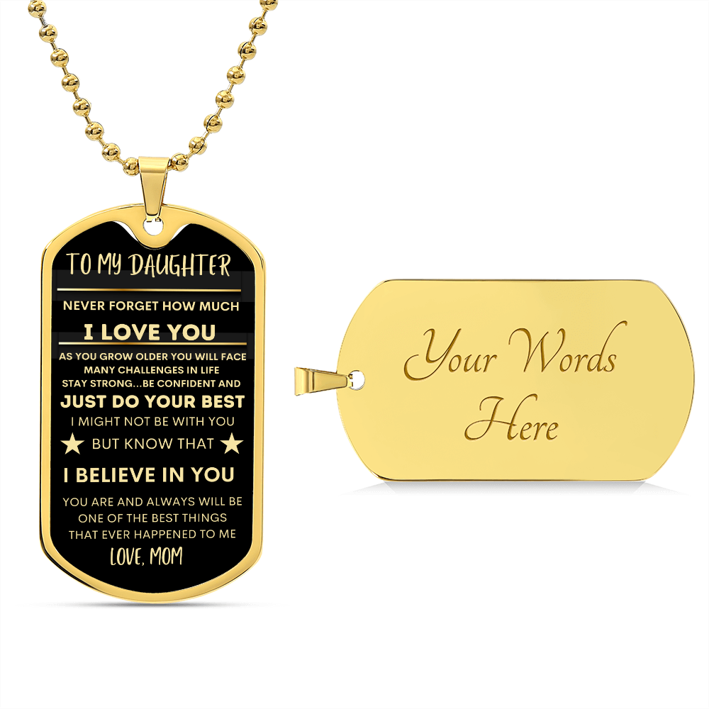 To My Daughter ~ Love Mom ~The Perfect Keepsake
