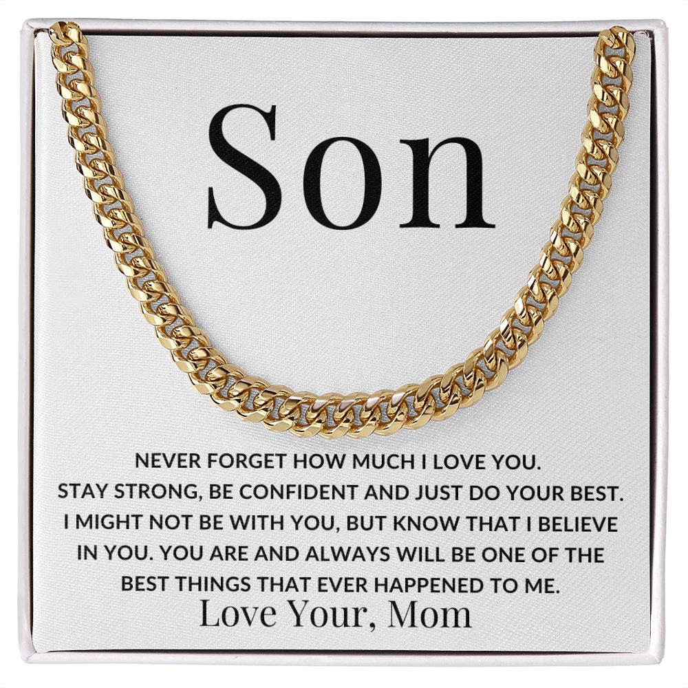 To My Son ~ Your the Best ~Love Mom