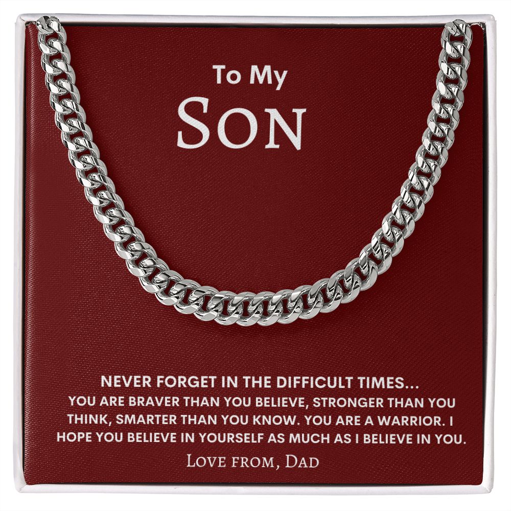 To My Son ~ You Are A Warrior ~ Love Dad