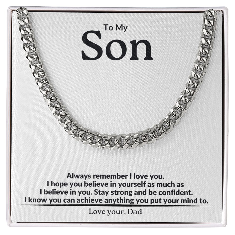 To My Son ~ Love Dad ~ Always Remember