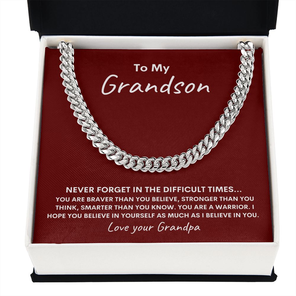 To My Grandson ~ Love Grandpa